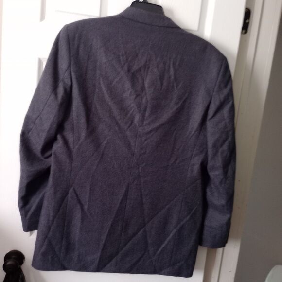 Calvin Lanificio di Pray Sport Coat 44R Plaid Wool Blend Jacket - Picture 3 of 11